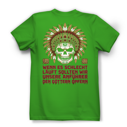 Wenn es schlecht läuft sollten wir unsere Anführer opfern - Damen Premium Bio T-Shirt Real Green