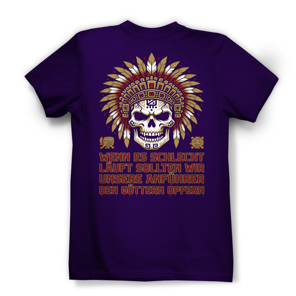 Wenn es schlecht läuft sollten wir unsere Anführer opfern - Damen Premium Bio T-Shirt Urban Purple