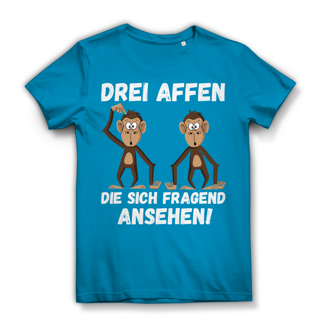 Drei Affen die sich fragend ansehen! - Damen Premium Bio T-Shirt Atoll