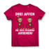 Drei Affen die sich fragend ansehen! - Damen Premium Bio T-Shirt Fuchsia