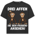 Drei Affen die sich fragend ansehen! - Jack and Jones Oversize T-Shirt Black