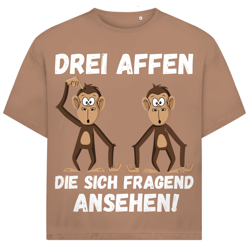 Drei Affen die sich fragend ansehen! - Jack and Jones Oversize T-Shirt