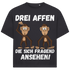 Drei Affen die sich fragend ansehen! - Jack and Jones Oversize T-Shirt Asphalt