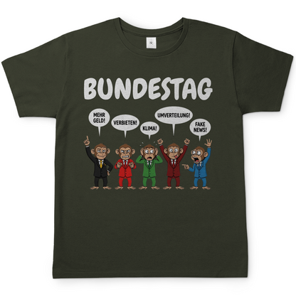 Bundestag voller Affen - Herren T-Shirt Urban Khaki