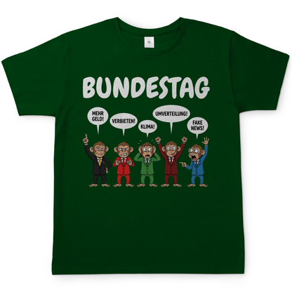Bundestag voller Affen - Herren T-Shirt Bottle Green