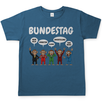 Bundestag voller Affen - Herren T-Shirt Stone Blue