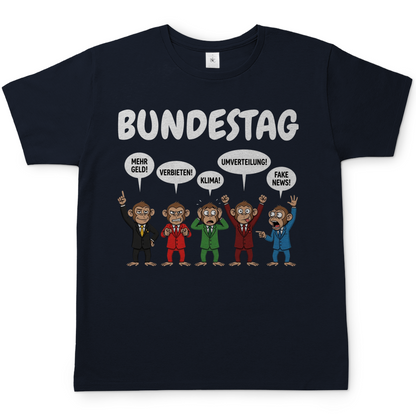 Bundestag voller Affen - Herren T-Shirt Navy