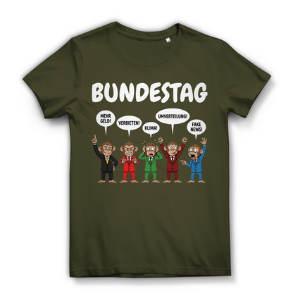 Bundestag voller Affen - Damen Premium Bio T-Shirt Khaki