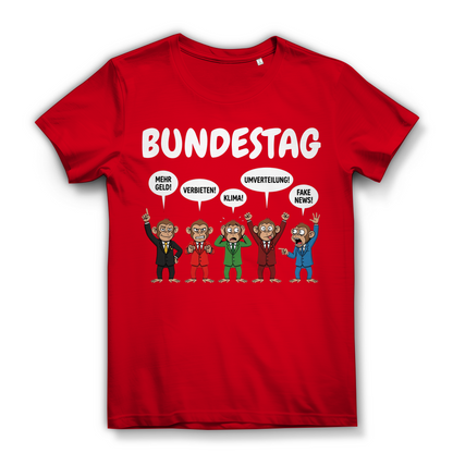 Bundestag voller Affen - Damen Premium Bio T-Shirt Red