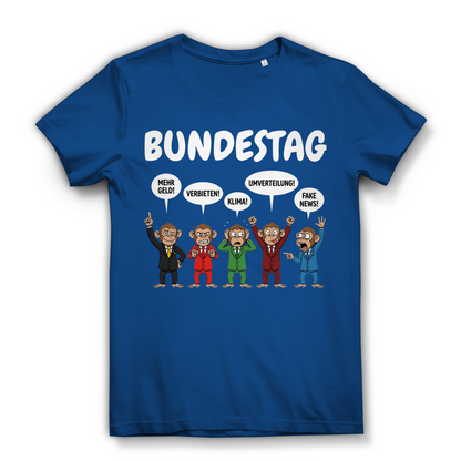 Bundestag voller Affen - Damen Premium Bio T-Shirt Royal Blue