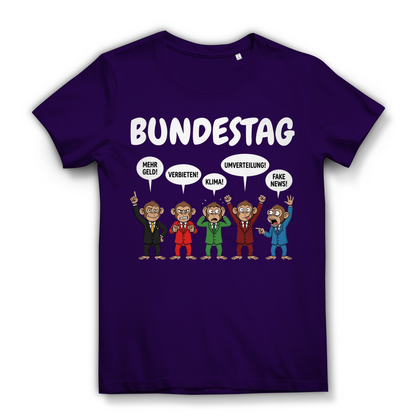 Bundestag voller Affen - Damen Premium Bio T-Shirt Urban Purple