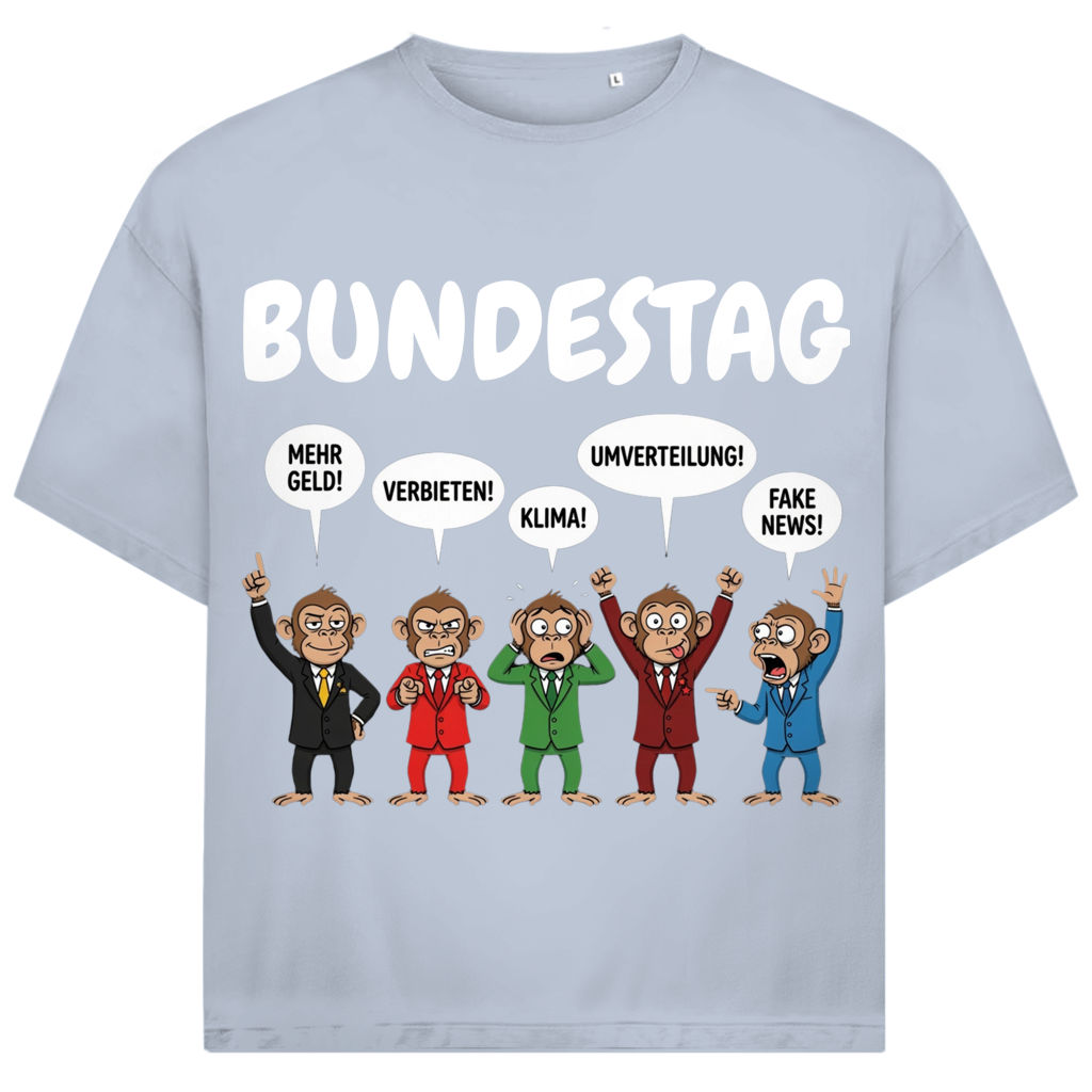 Bundestag voller Affen - Jack and Jones Oversize T-Shirt