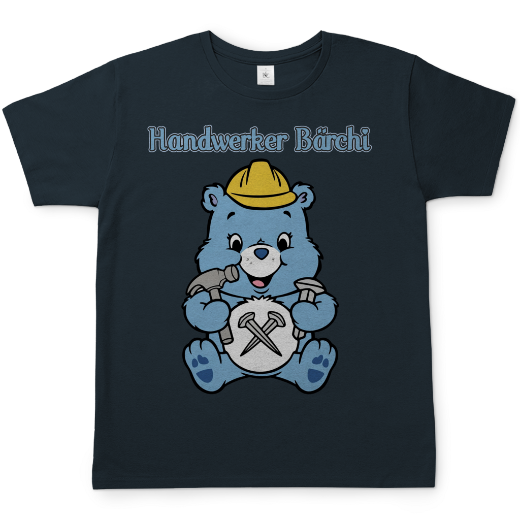 Handwerker Bärchi - Glücksbärchi - Herren T-Shirt Dark Grey Solid
