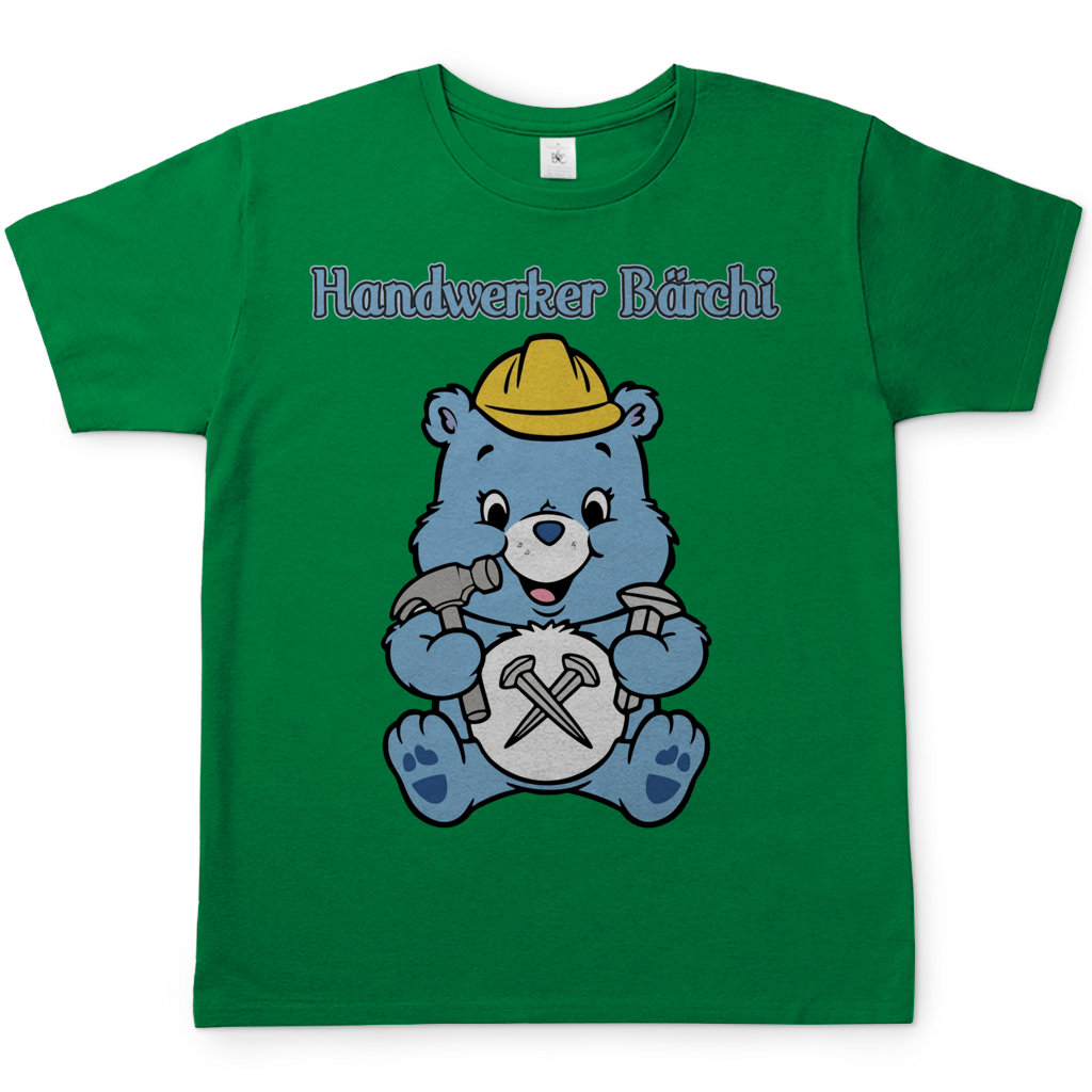 Handwerker Bärchi - Glücksbärchi - Herren T-Shirt Kelly Green