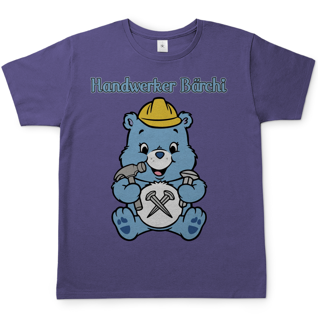 Handwerker Bärchi - Glücksbärchi - Herren T-Shirt Millennial Lilac