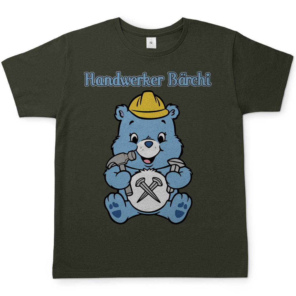 Handwerker Bärchi - Glücksbärchi - Herren T-Shirt Urban Khaki