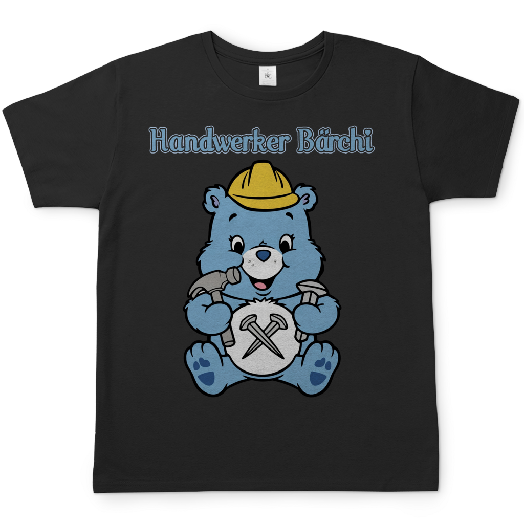 Handwerker Bärchi - Glücksbärchi - Herren T-Shirt Black