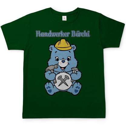 Handwerker Bärchi - Glücksbärchi - Herren T-Shirt Bottle Green
