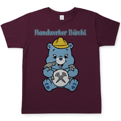 Handwerker Bärchi - Glücksbärchi - Herren T-Shirt Burgundy