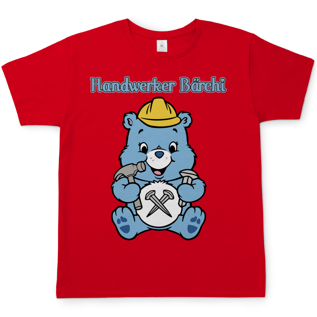 Handwerker Bärchi - Glücksbärchi - Herren T-Shirt Red
