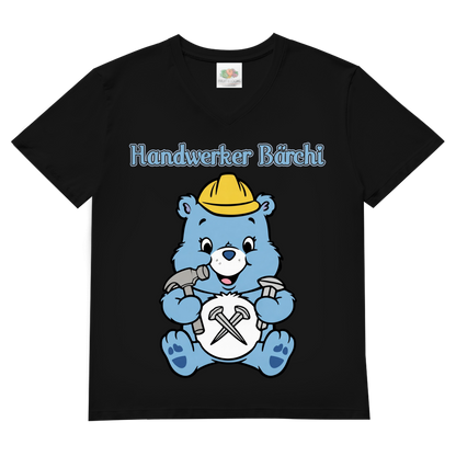 Handwerker Bärchi - Glücksbärchi - Herren V-Neck T-Shirt Black