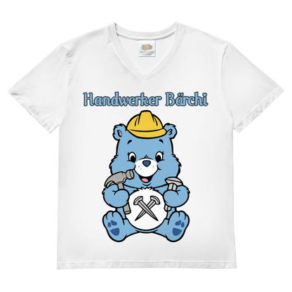 Handwerker Bärchi - Glücksbärchi - Herren V-Neck T-Shirt White