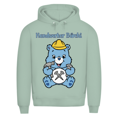 Handwerker Bärchi - Glücksbärchi - Herren Premium Bio Hoodie Sage