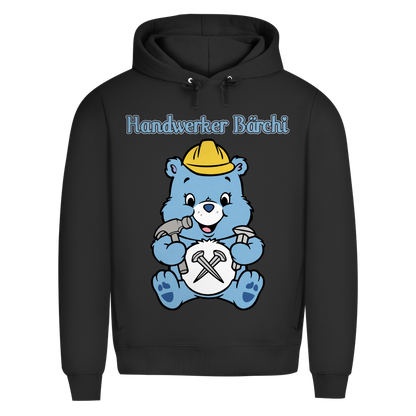 Handwerker Bärchi - Glücksbärchi - Herren Premium Bio Hoodie Black Pure