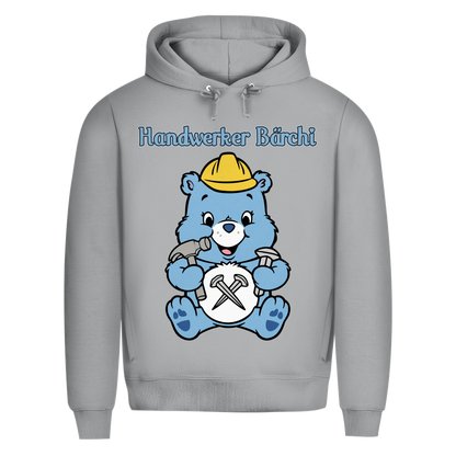 Handwerker Bärchi - Glücksbärchi - Herren Premium Bio Hoodie Heather Grey