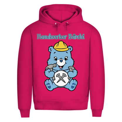 Handwerker Bärchi - Glücksbärchi - Herren Premium Bio Hoodie Magenta Pink