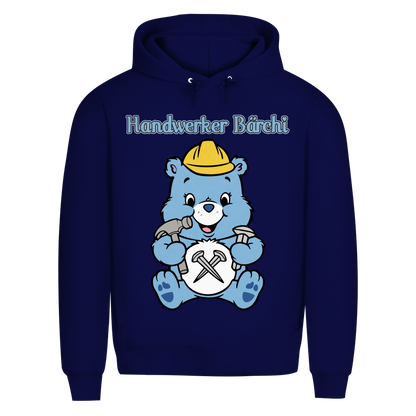 Handwerker Bärchi - Glücksbärchi - Herren Premium Bio Hoodie Navy Blue