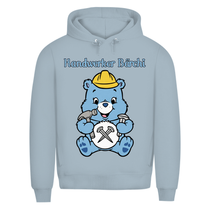 Handwerker Bärchi - Glücksbärchi - Herren Premium Bio Hoodie Blue Fog