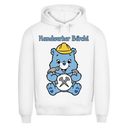 Handwerker Bärchi - Glücksbärchi - Herren Premium Bio Hoodie White