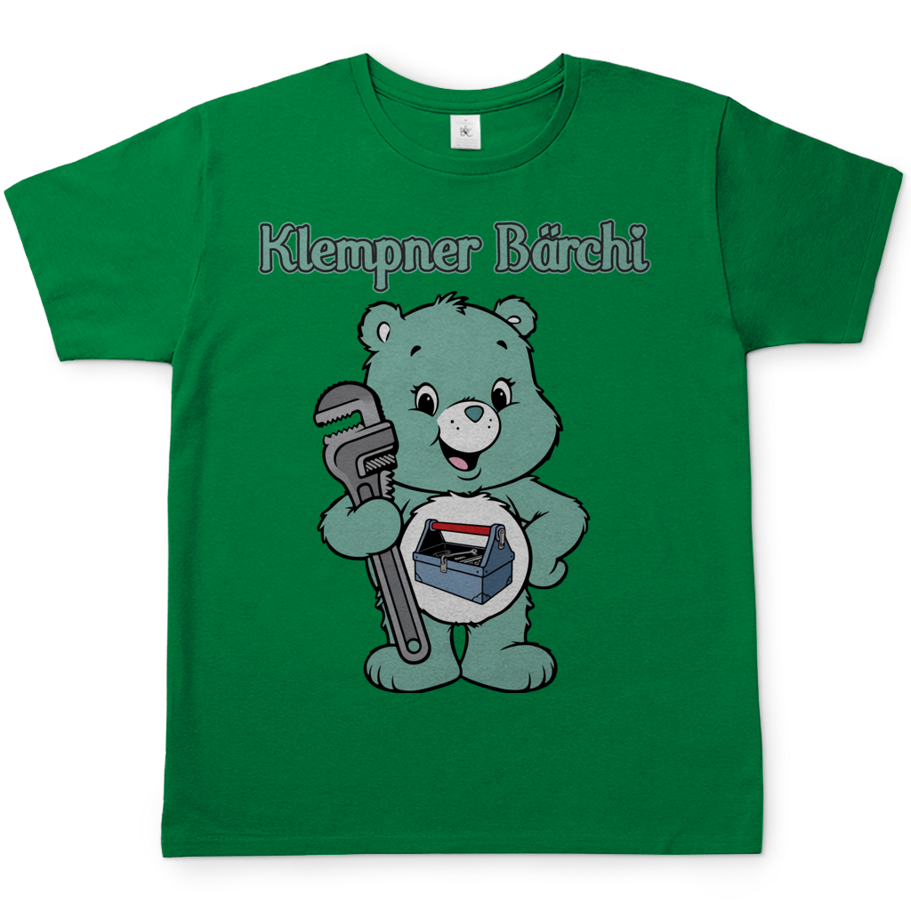 Klempner Bärchi - Glücksbärchi - Herren T-Shirt Kelly Green