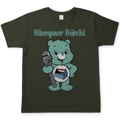 Klempner Bärchi - Glücksbärchi - Herren T-Shirt Urban Khaki