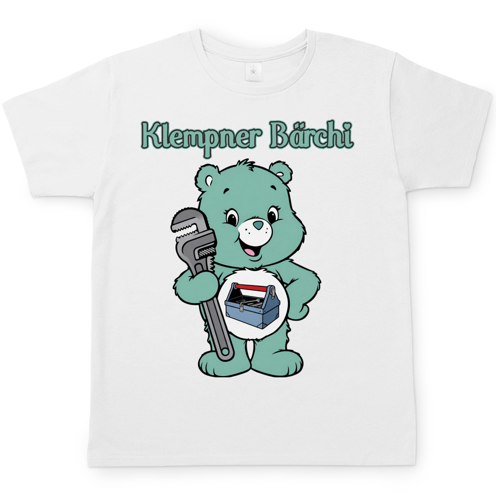 Klempner Bärchi - Glücksbärchi - Herren T-Shirt White