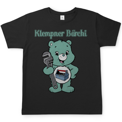 Klempner Bärchi - Glücksbärchi - Herren T-Shirt Black