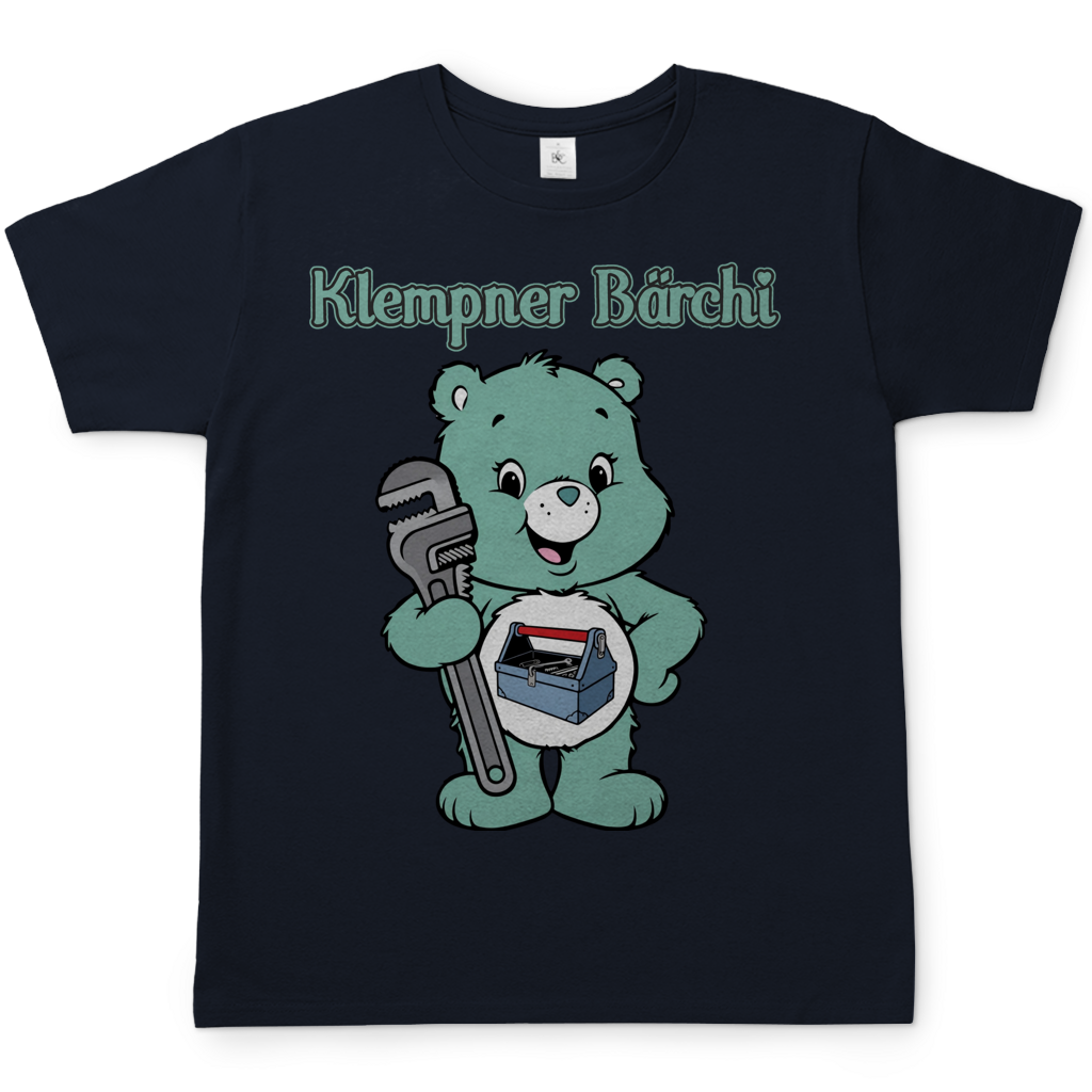 Klempner Bärchi - Glücksbärchi - Herren T-Shirt Navy