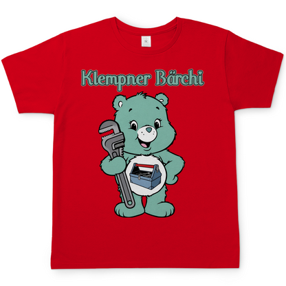 Klempner Bärchi - Glücksbärchi - Herren T-Shirt Red