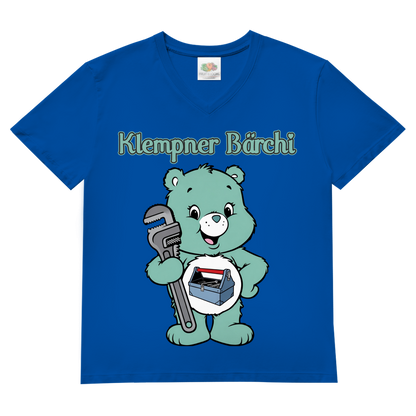 Klempner Bärchi - Glücksbärchi - Herren V-Neck T-Shirt Royal Blue