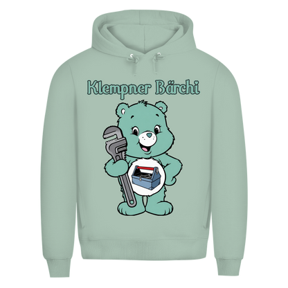 Klempner Bärchi - Glücksbärchi - Herren Premium Bio Hoodie Sage