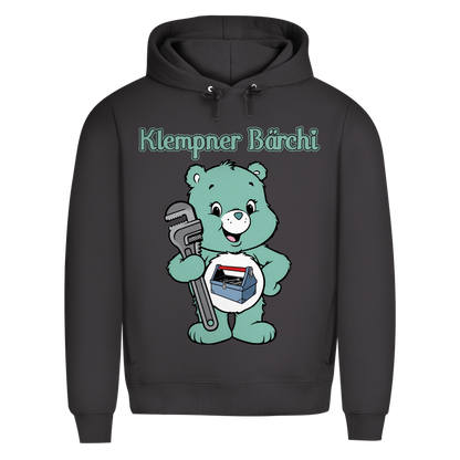 Klempner Bärchi - Glücksbärchi - Herren Premium Bio Hoodie Asphalt