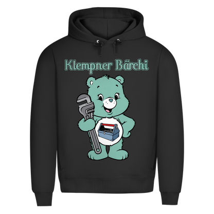Klempner Bärchi - Glücksbärchi - Herren Premium Bio Hoodie Black Pure