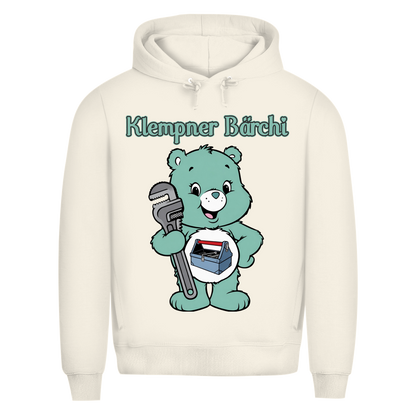 Klempner Bärchi - Glücksbärchi - Herren Premium Bio Hoodie Off White