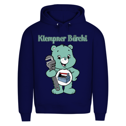 Klempner Bärchi - Glücksbärchi - Herren Premium Bio Hoodie Navy Blue