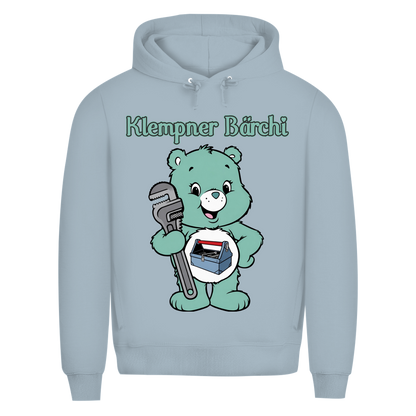 Klempner Bärchi - Glücksbärchi - Herren Premium Bio Hoodie Blue Fog