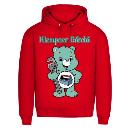 Klempner Bärchi - Glücksbärchi - Herren Premium Bio Hoodie Red