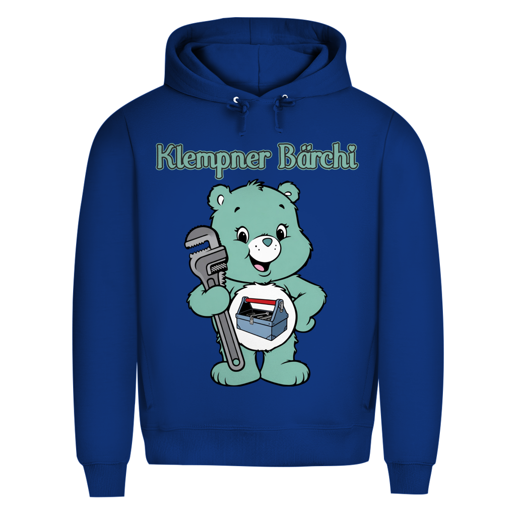 Klempner Bärchi - Glücksbärchi - Herren Premium Bio Hoodie Royal
