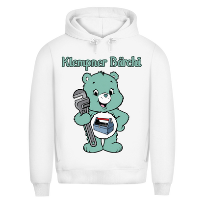 Klempner Bärchi - Glücksbärchi - Herren Premium Bio Hoodie White