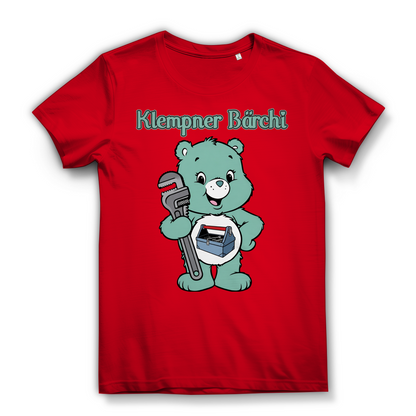 Klempner Bärchi - Glücksbärchi - Damen Premium Bio T-Shirt Red
